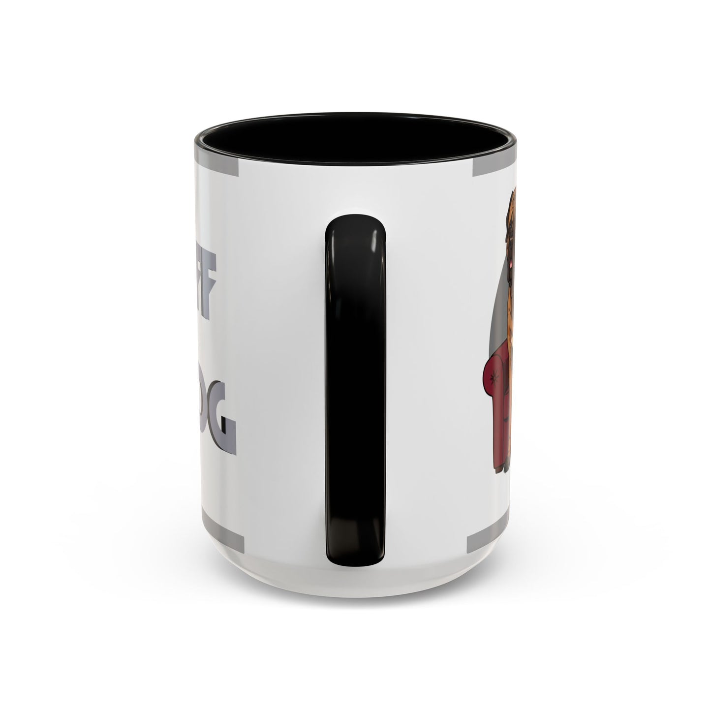 Mastiff Lap Dog Accent Coffee Mug - Perfect Funny Gift for Dog Lovers, Mastiff Breeders - Schmartypants