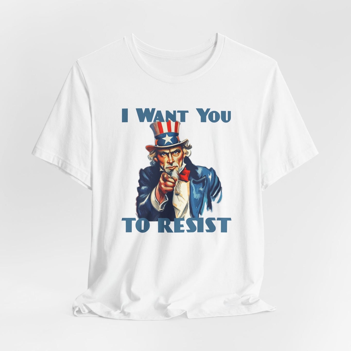 Vintage Uncle Sam 'I Want You to Resist' Unisex Tee - Protest Activist Wear - Clever Resistance Tee