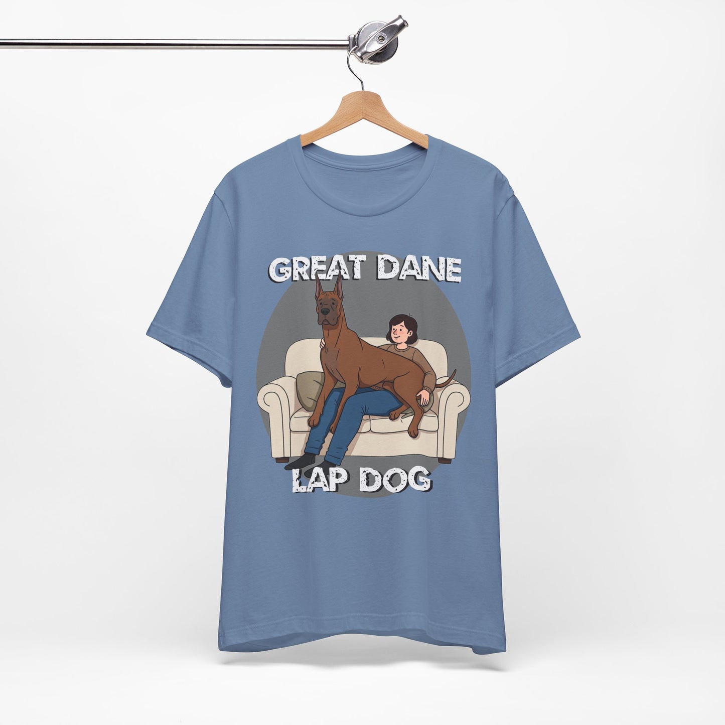 Great Dane Lap Dog Unisex Jersey Tee - Funny Perfect Gift for Dog Lovers - Schmartypants