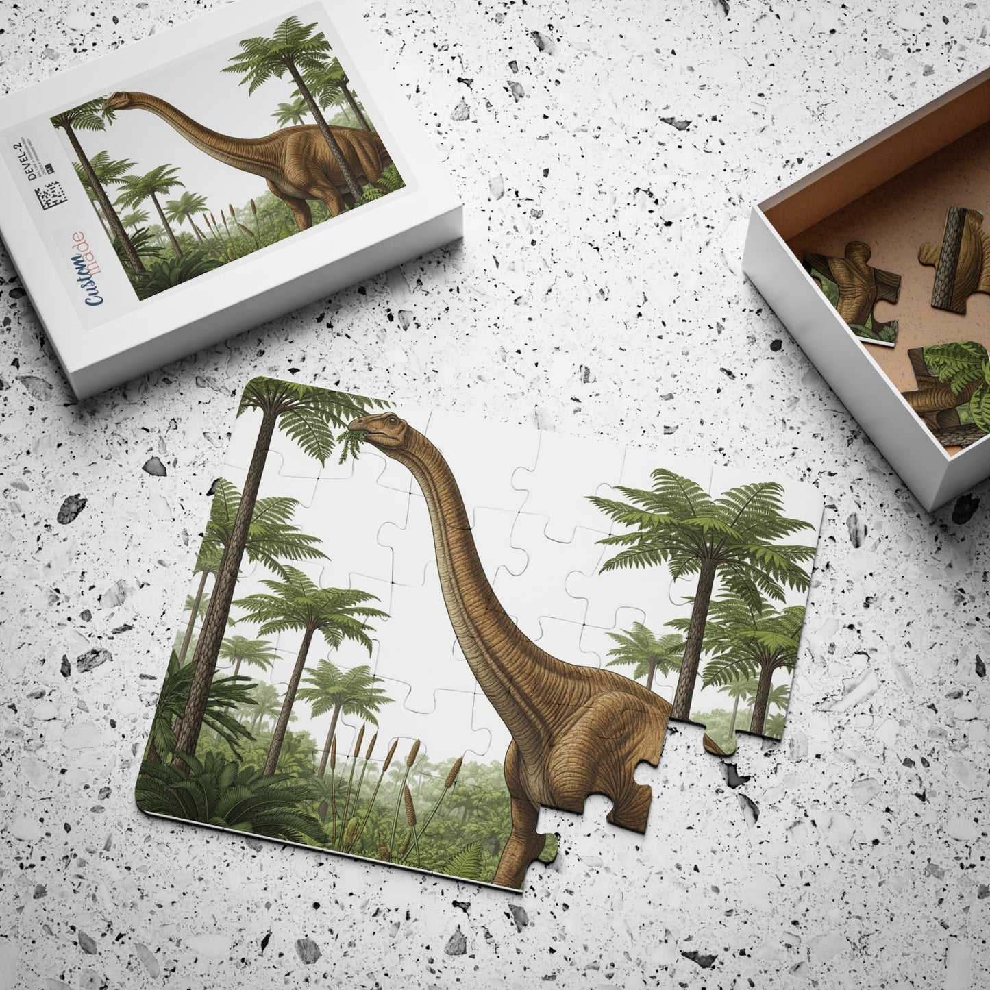 Apatosarus Dinosaur-Themed Kids' Puzzle, 30-Piece, Fun Learning Activity, Jurassic Era Toy for Birthdays Family Time, Educational Toy