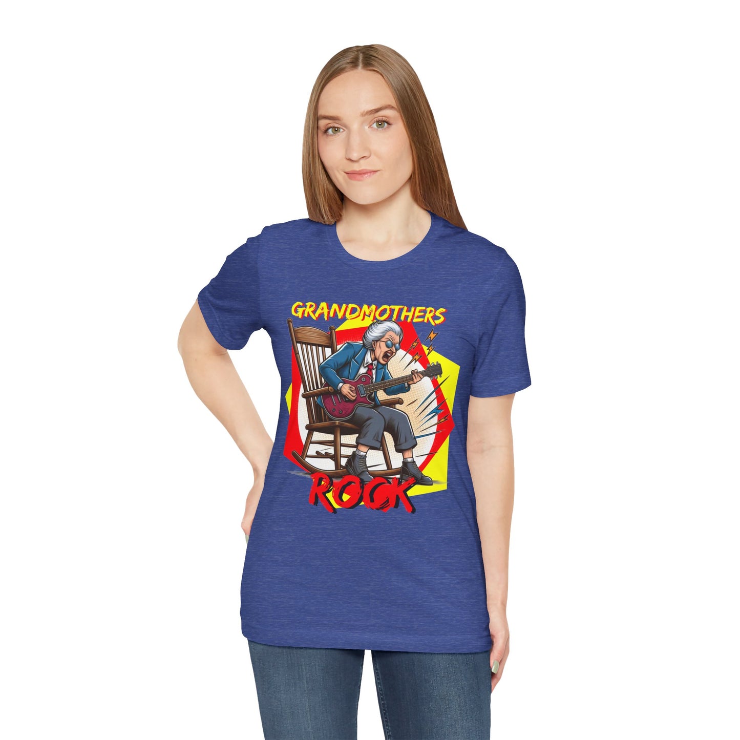 'Grandmothers Rock' Unisex Jersey Short Sleeve Tee - Funny Gift to Show Love for the Special Grandmother in Your Life - Schmartypants