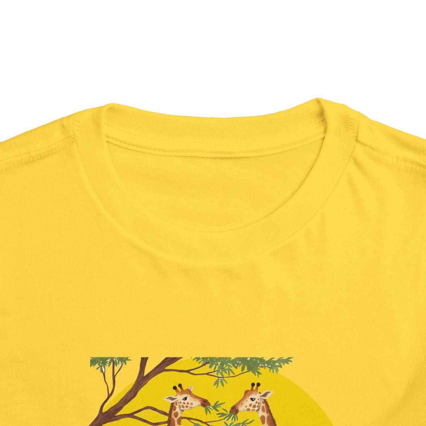 Cute Toddler Short Sleeve Tee - Funny 'Raised by Giraffes' Design - Schmartypants