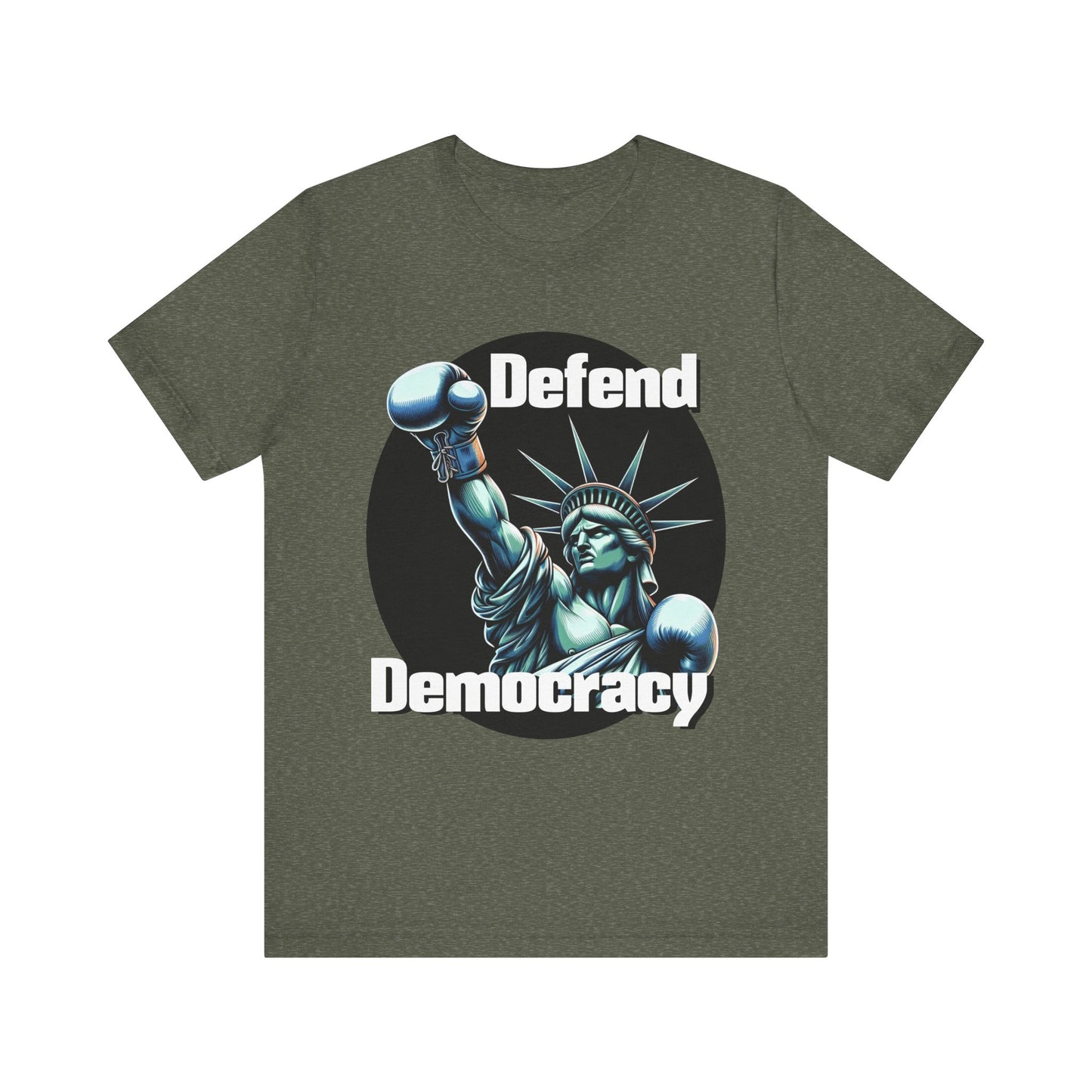 Defend Democracy Tee - Unisex Jersey Short Sleeve Shirt - Protest Wear - Activist Tee - Schmartypants