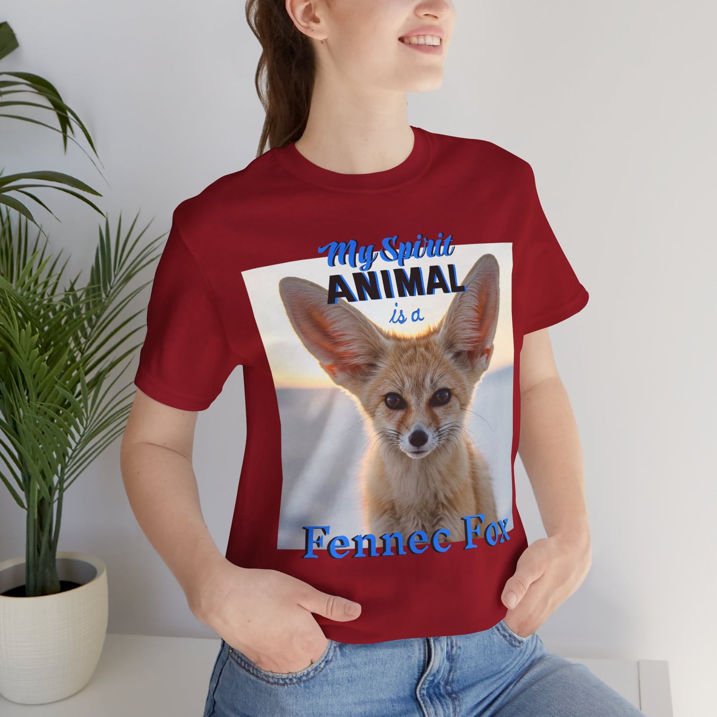 Fennec Fox Spirit Animal Tee - Unisex Short Sleeve Shirt - Fox Lovers - Schmartypants