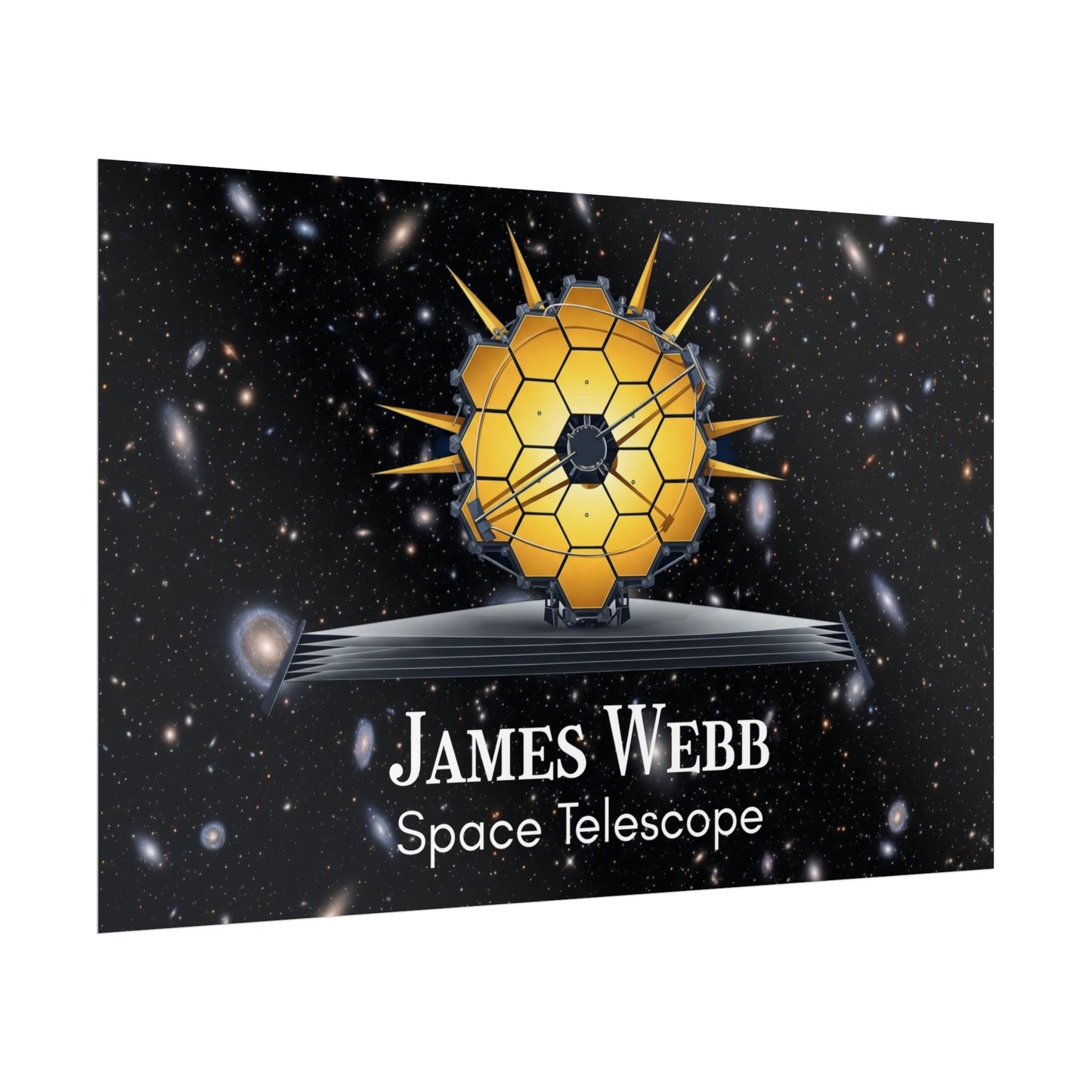 James Webb Space Telescope Rolled Poster, Astronomy Decor, Space Lover Gift, Educational Wall Art, Science Poster, Astronaut Room Decor