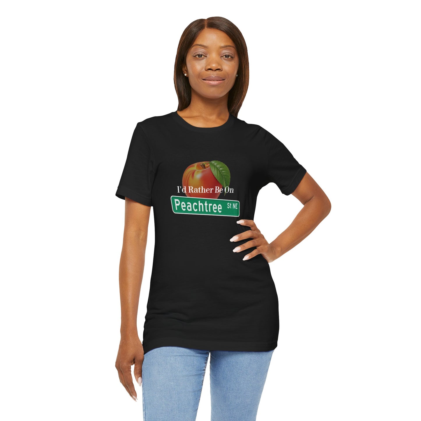 Peachtree Street Atlanta Unisex Tee, Georgia Nightlife Shirt, Atlanta Souvenir, City Life Gift, ATL Tee