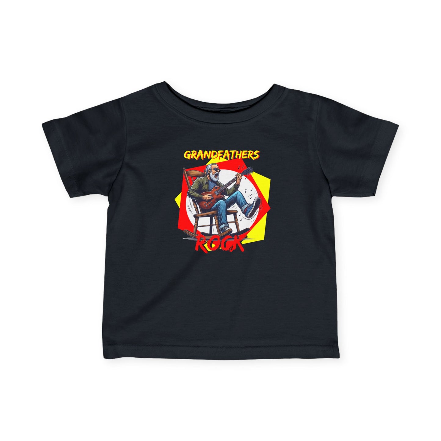'Grandfathers Rock' Infant Tee - Cute Baby Shirt to Show Love for Grandpa - Schmartypants