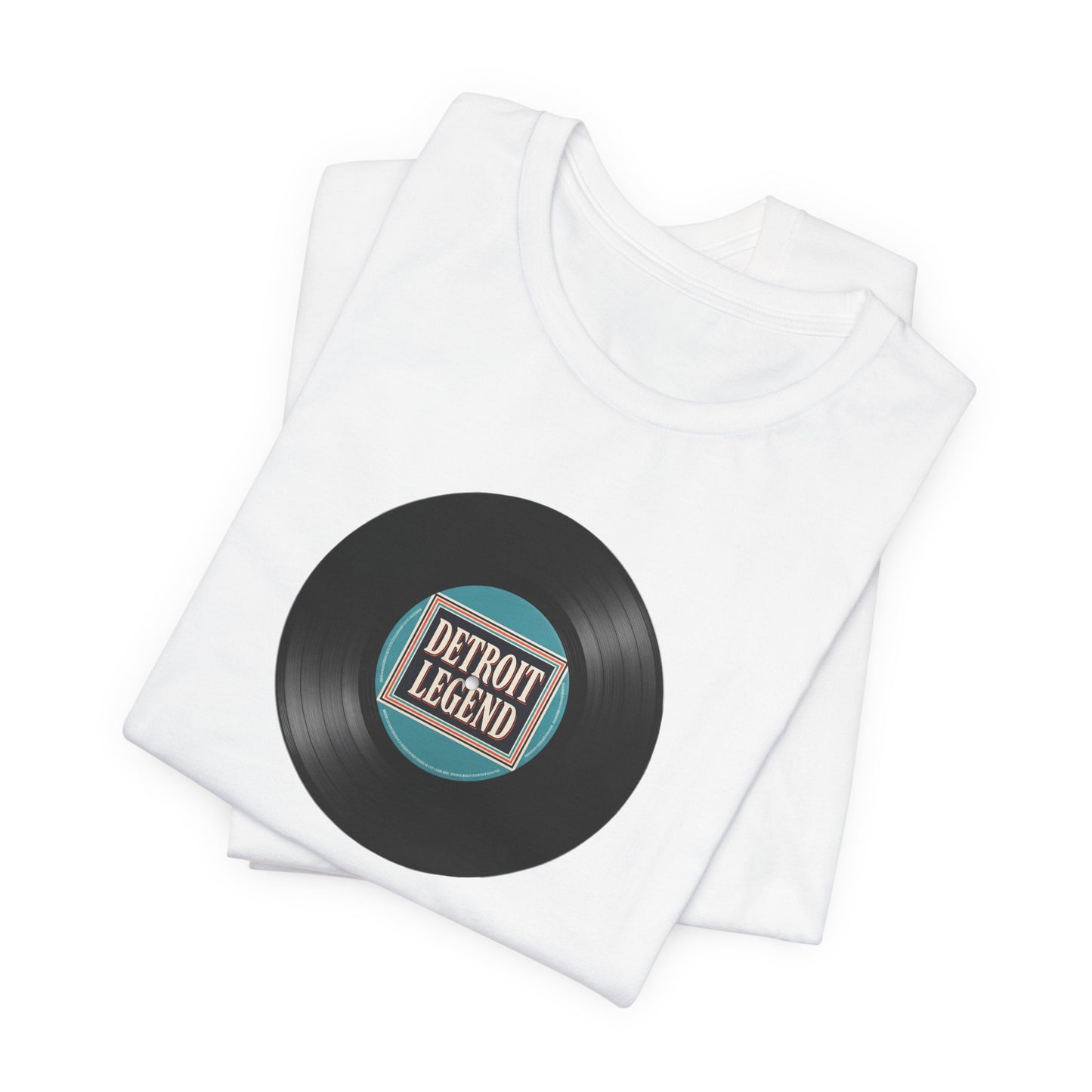 Detroit Legend Vinyl Record Tee, Music Lover Shirt, Unisex Casual Wear, Gift for Music Fans, Retro Record T-Shirt, Motown Shirt