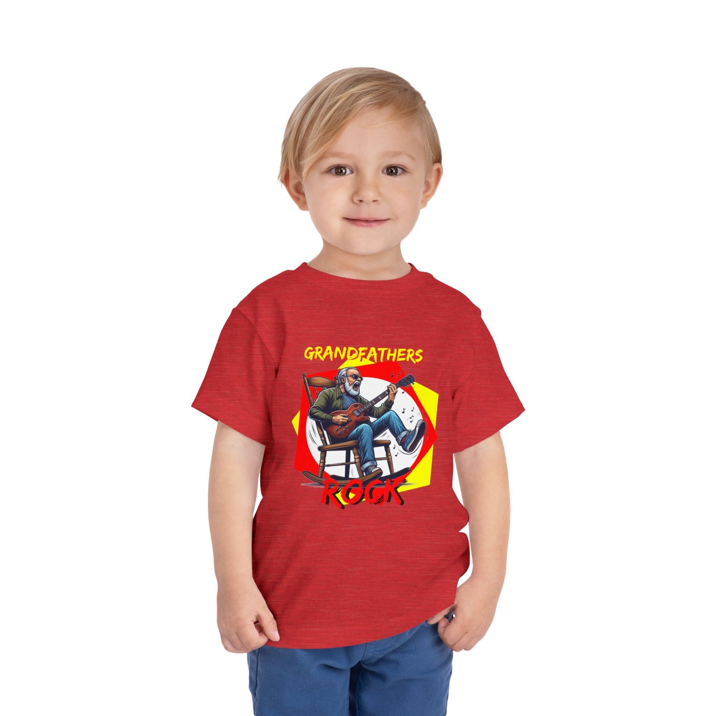'Grandfathers Rock' Toddler T-Shirt | Funny Shirt to Show Love for Grandpa - Schmartypants