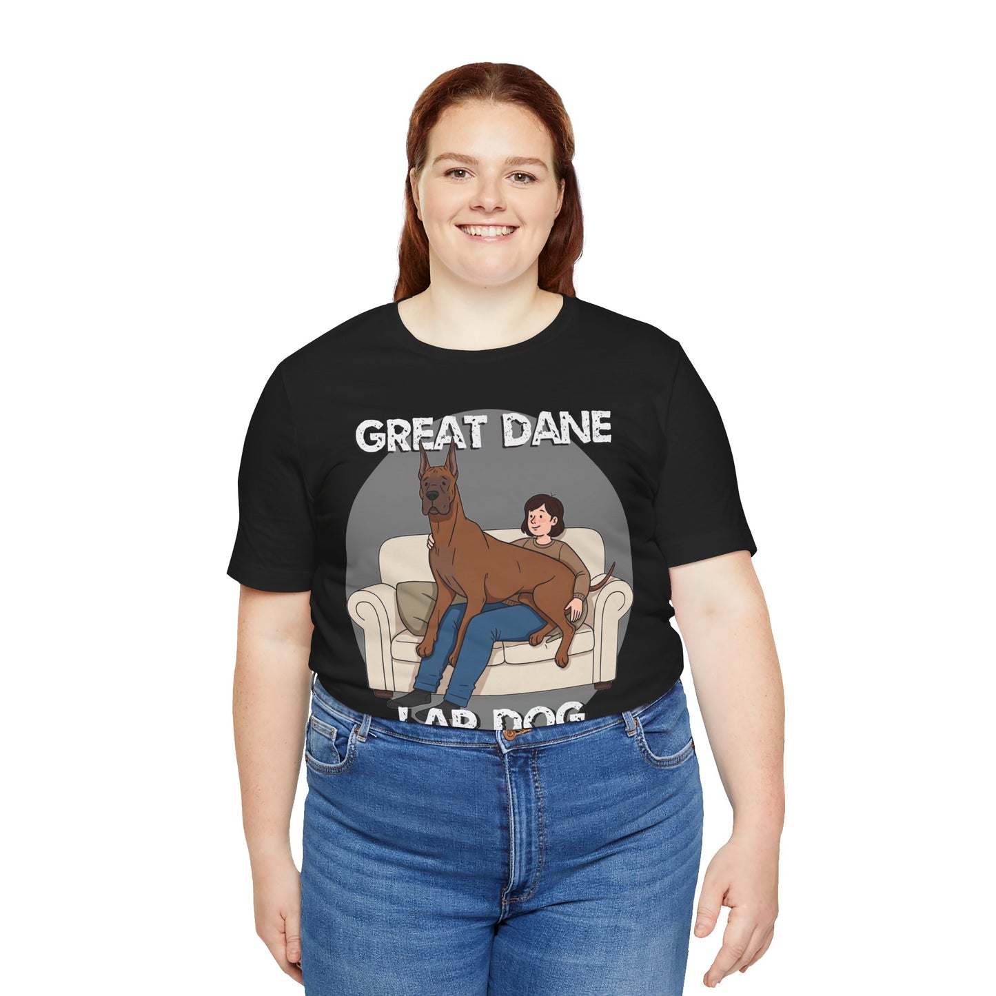 Great Dane Lap Dog Unisex Jersey Tee - Funny Perfect Gift for Dog Lovers - Schmartypants