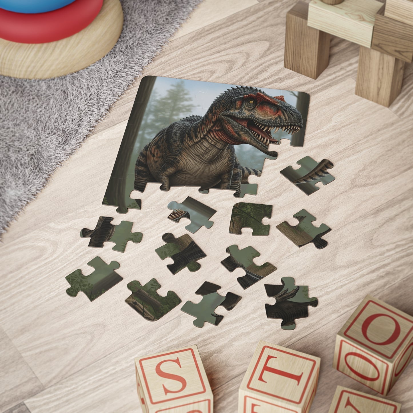 Allosaurus Dinosaur Kids' Puzzle, 30-Piece | Fun Dino-Themed Jigsaw for Boys and Girls | Great Gift for Birthdays, Educational Play