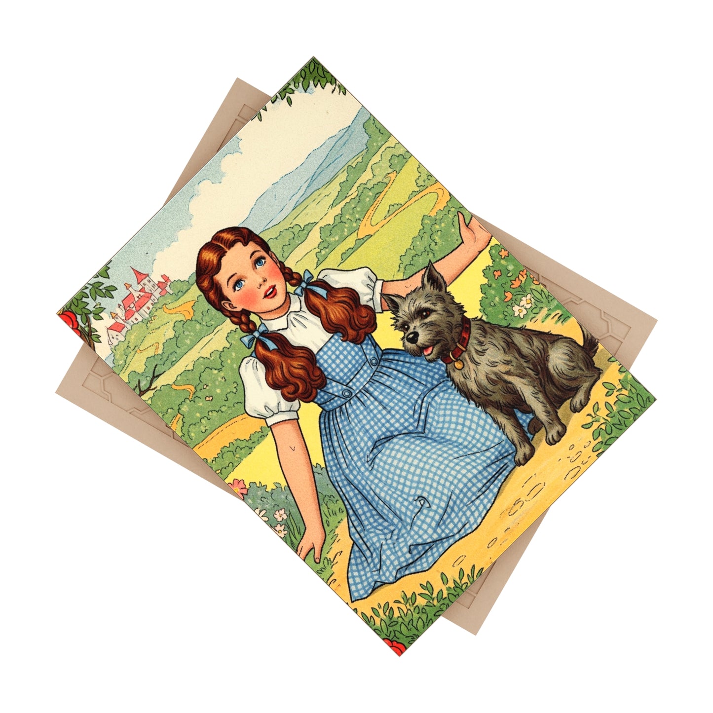 Ceramic Photo Tile for Child's Room, Dorothy and Toto Tile, Nursery Decor, Maternity Gift, Baby Shower Gift, Wizard of Oz Tile