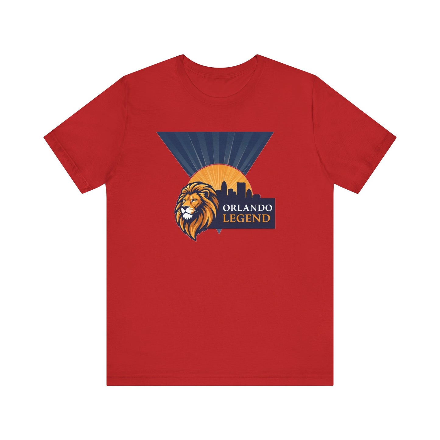 Orlando Legend Unisex Tee, Casual Graphic Tee, Lion Design Shirt, Gift for Fans, Everyday Wear, Florida Souvenir T-shirt
