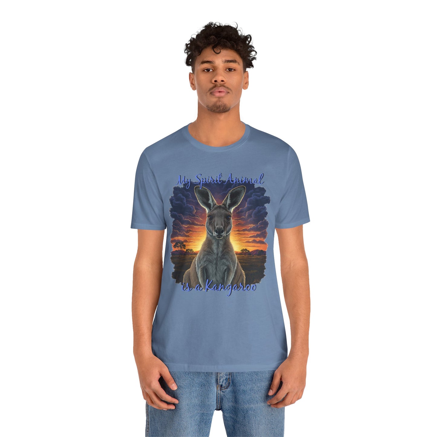 'My Spirit Animal is a Kangaroo' Tee - Unisex Jersey Short Sleeve T-Shirt for Wildlife Lovers, Aussies - Schmartypants