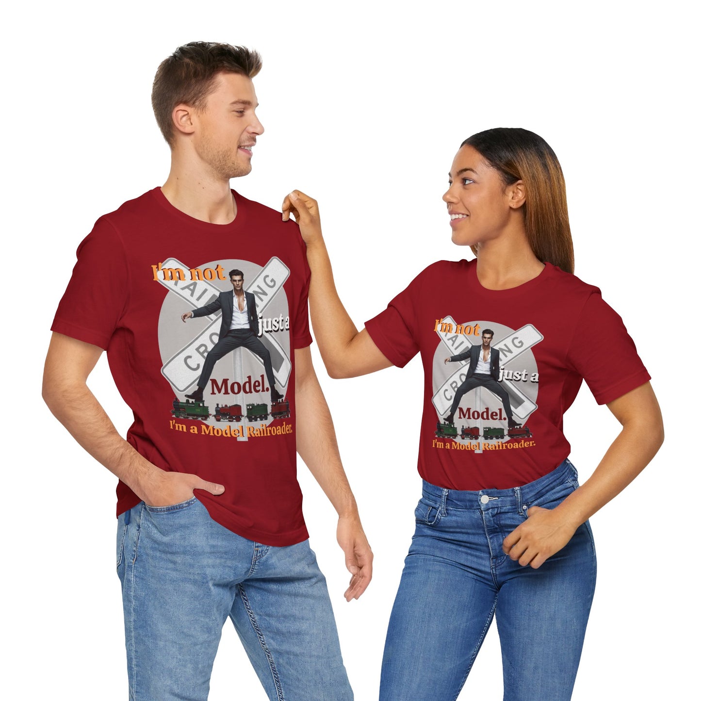 Funny Model Railroader Tee - Perfect Gift for Train Enthusiasts - Schmartypants