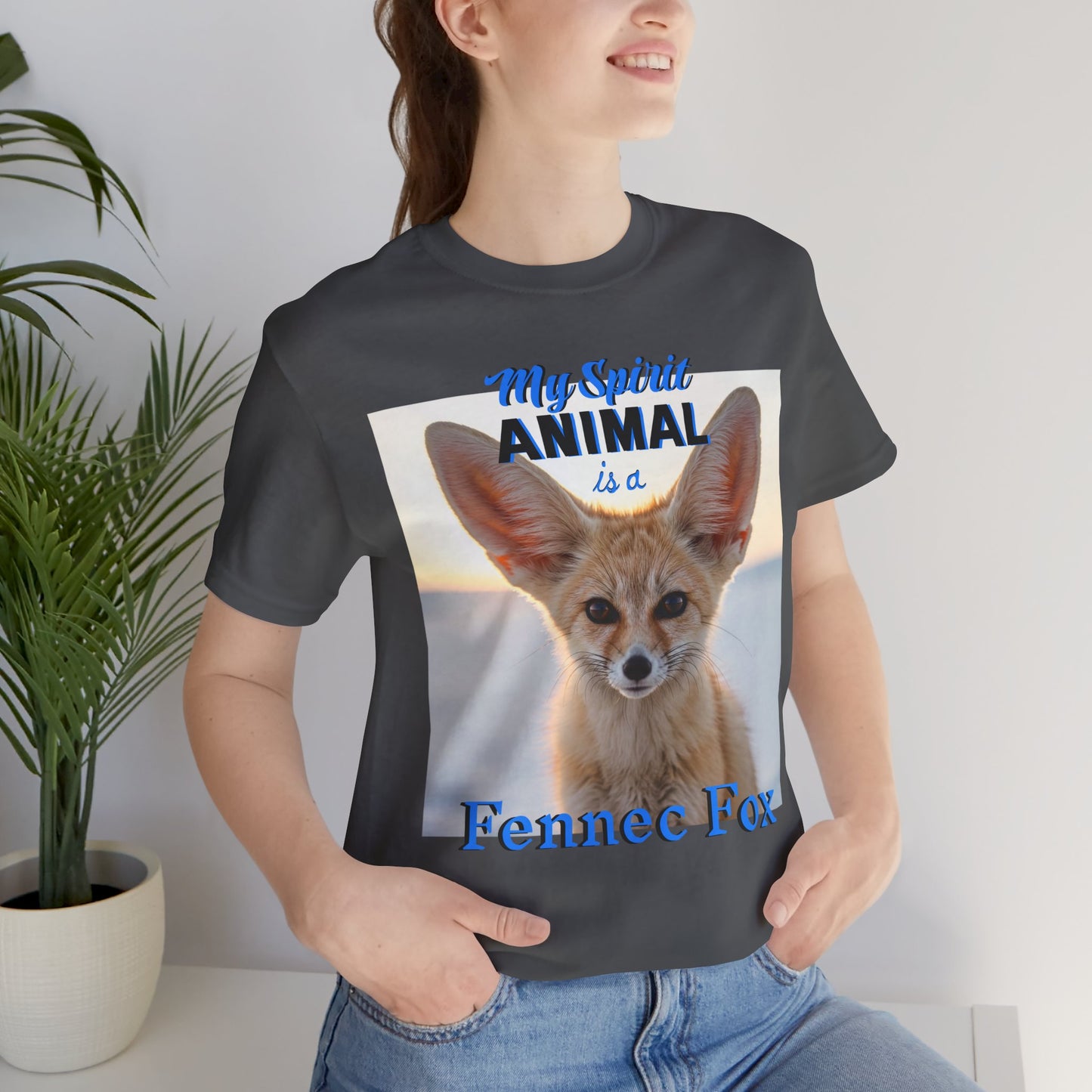 Fennec Fox Spirit Animal Tee - Unisex Short Sleeve Shirt - Fox Lovers - Schmartypants