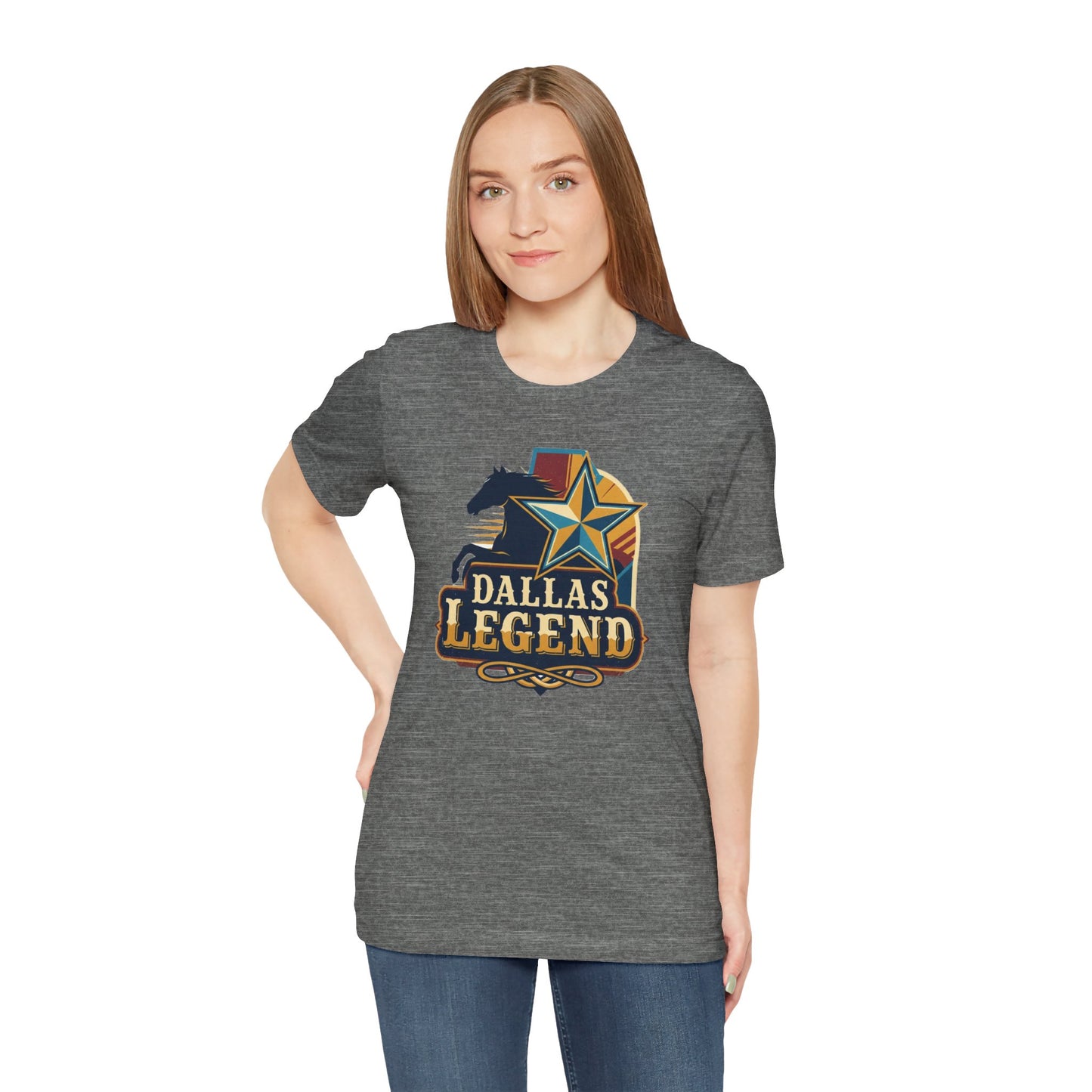 Dallas Legend Unisex Jersey Tee - Casual Style, Gift for Sports Fans, Comfort Wear, Game Day Apparel, Unique Shirt Design