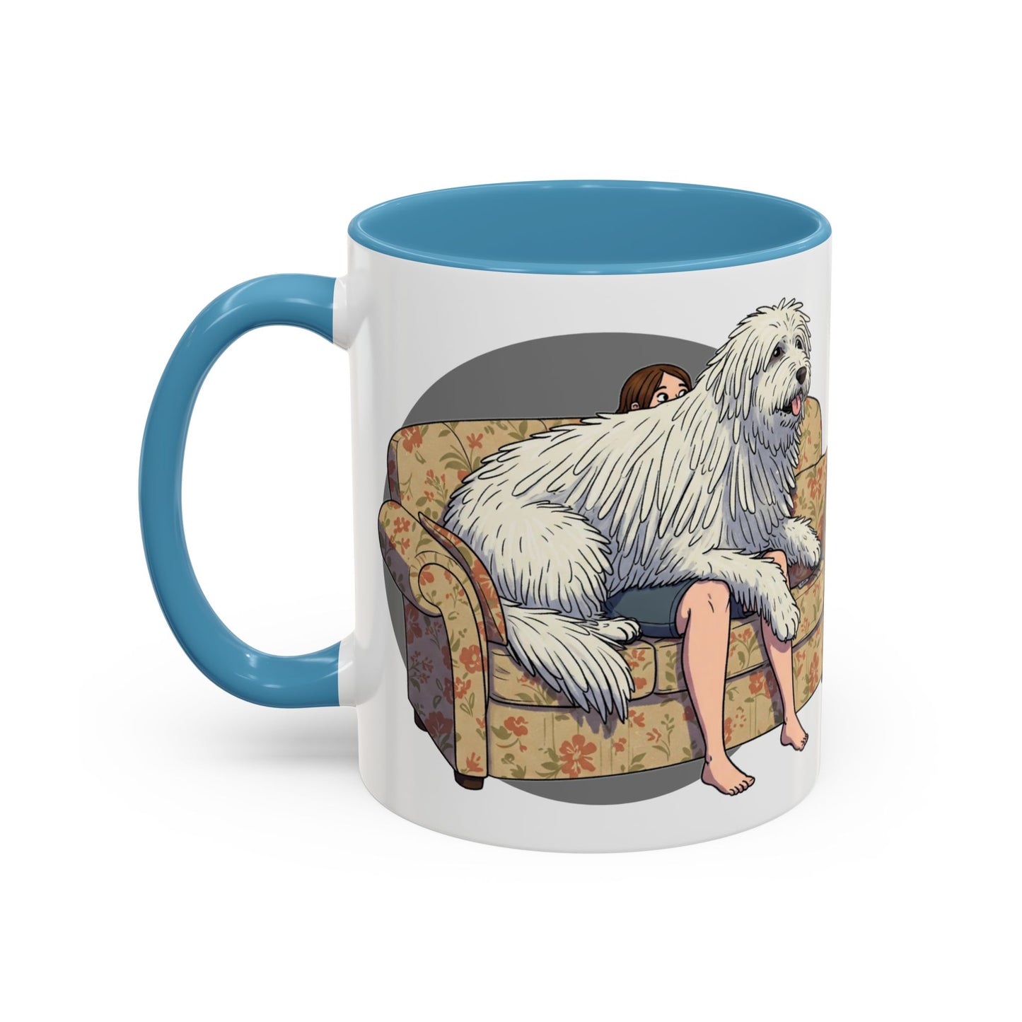 Komondor Lap Dog Coffee Mug - Funny Pet Lovers Gift - 11oz & 15oz - Schmartypants