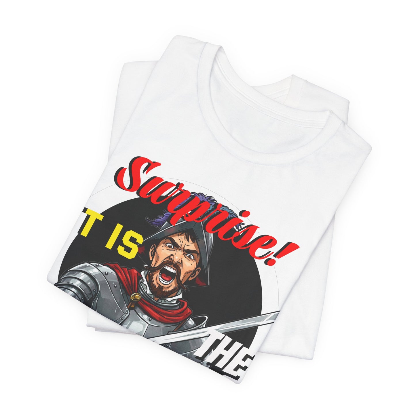 Hilarious Spanish Inquisition T-Shirt, British Humor Tee, Unisex Short Sleeve, Ideal for Parties, Gifts, Comedy Lovers