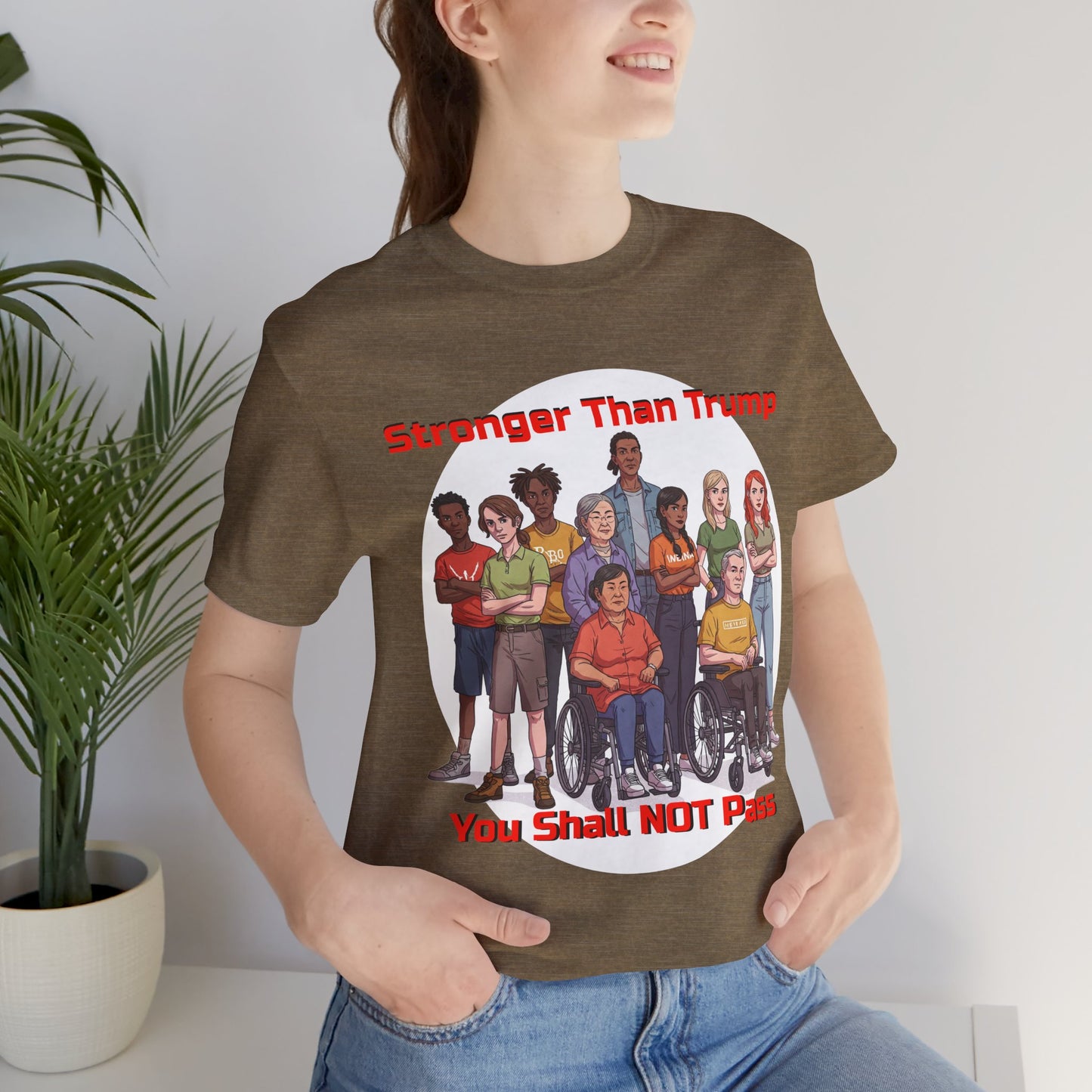 Stronger Than Trump Graphic Tee | Unisex Jersey Short Sleeve Shirt - Protest Tee - Activist Wear - Schmartypants
