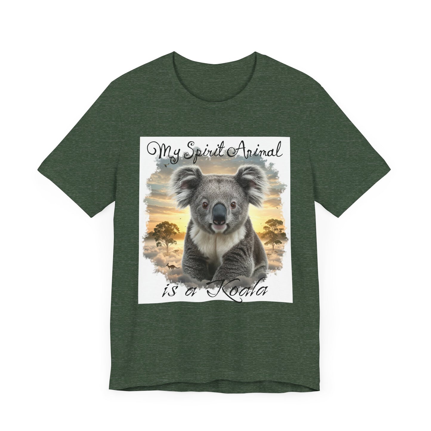 'My Spirit Animal is a Koala' Unisex Jersey Tee - Nature Lover's Gift - Beautiful Aussie Shirt - Schmartypants