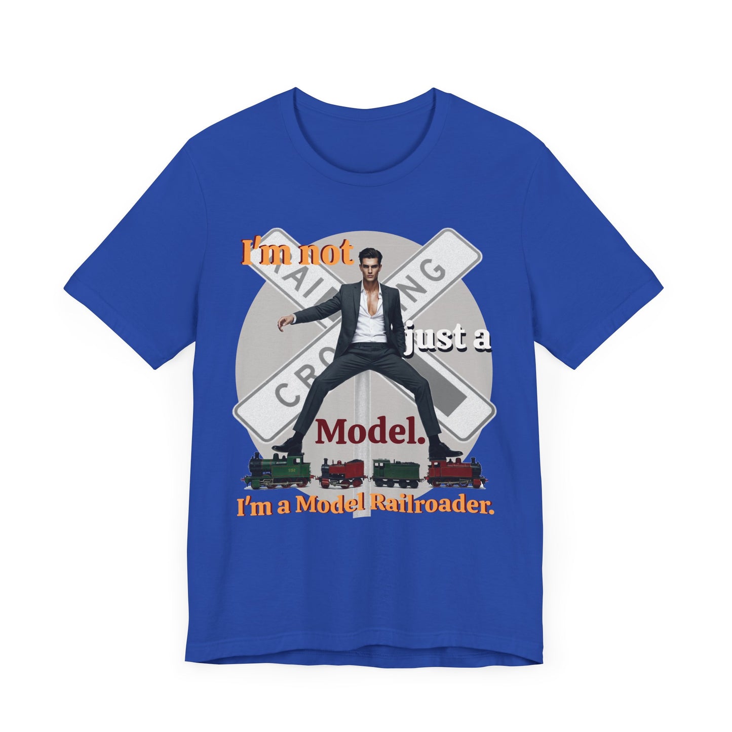 Funny Model Railroader Tee - Perfect Gift for Train Enthusiasts - Schmartypants