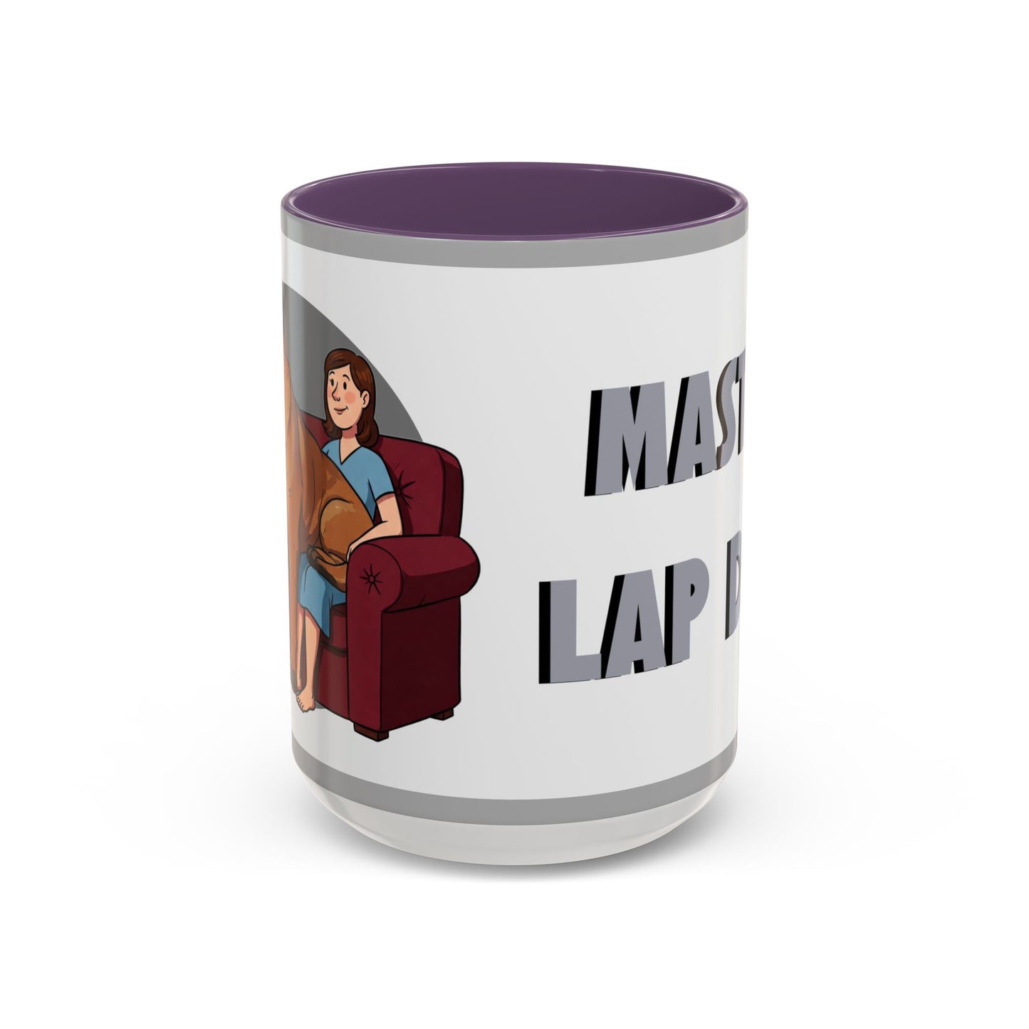 Mastiff Lap Dog Accent Coffee Mug - Perfect Funny Gift for Dog Lovers, Mastiff Breeders - Schmartypants