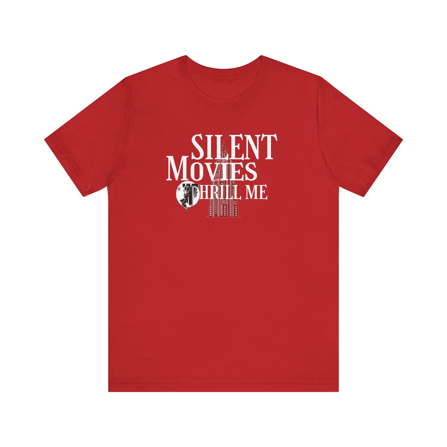 Silent Movies Thrill Me Tee, Unisex T-Shirt, Vintage Film Lover Shirt, Movie Buff Gift, Retro Cinema Apparel