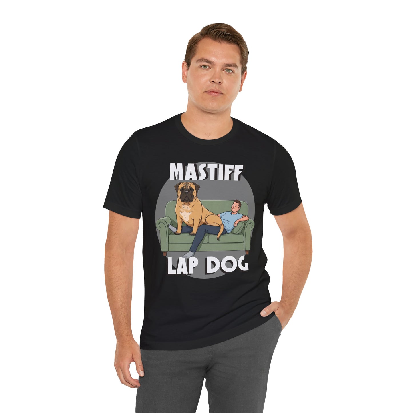 Mastiff Lap Dog Tee | Funny Dog Lover Shirt, Pet Owner Gift, Casual Wear, Birthday Present, Animal Lover Apparel - Schmartypants
