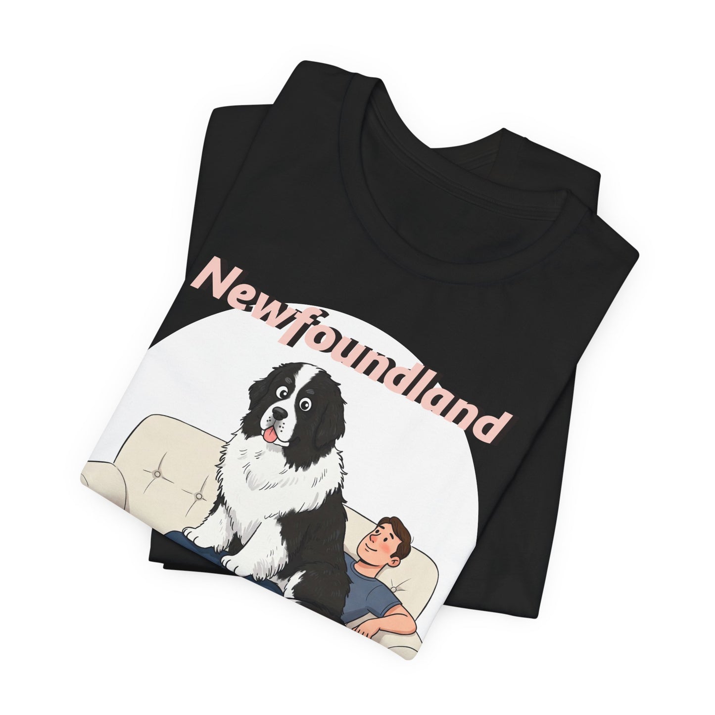 Hilarious Newfoundland Lap Dog Tee - Cozy Unisex Jersey Short Sleeve Shirt for Dog Lovers - Schmartypants