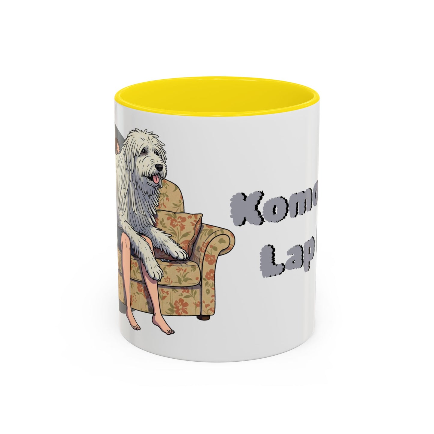Komondor Lap Dog Coffee Mug - Funny Pet Lovers Gift - 11oz & 15oz - Schmartypants