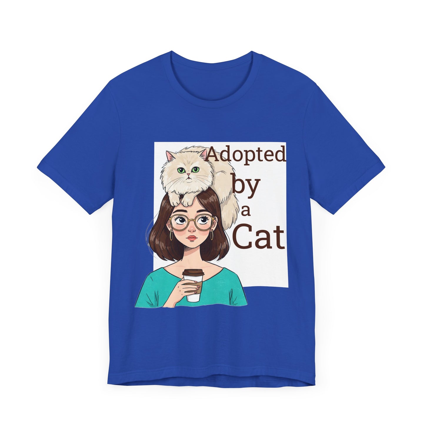 Adopted by a Cat Unisex Tee - Perfect Gift for Cat Lovers - Cat Humor - Schmartypants