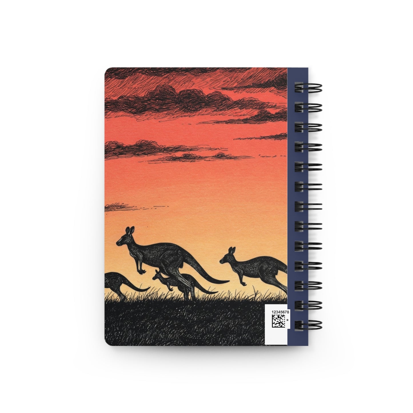 Kangaroo Spiral Bound Journal - Beautiful Nature-Inspired Notebook for Animal Lovers, Roos, Australian Travel Journal - Schmartypants