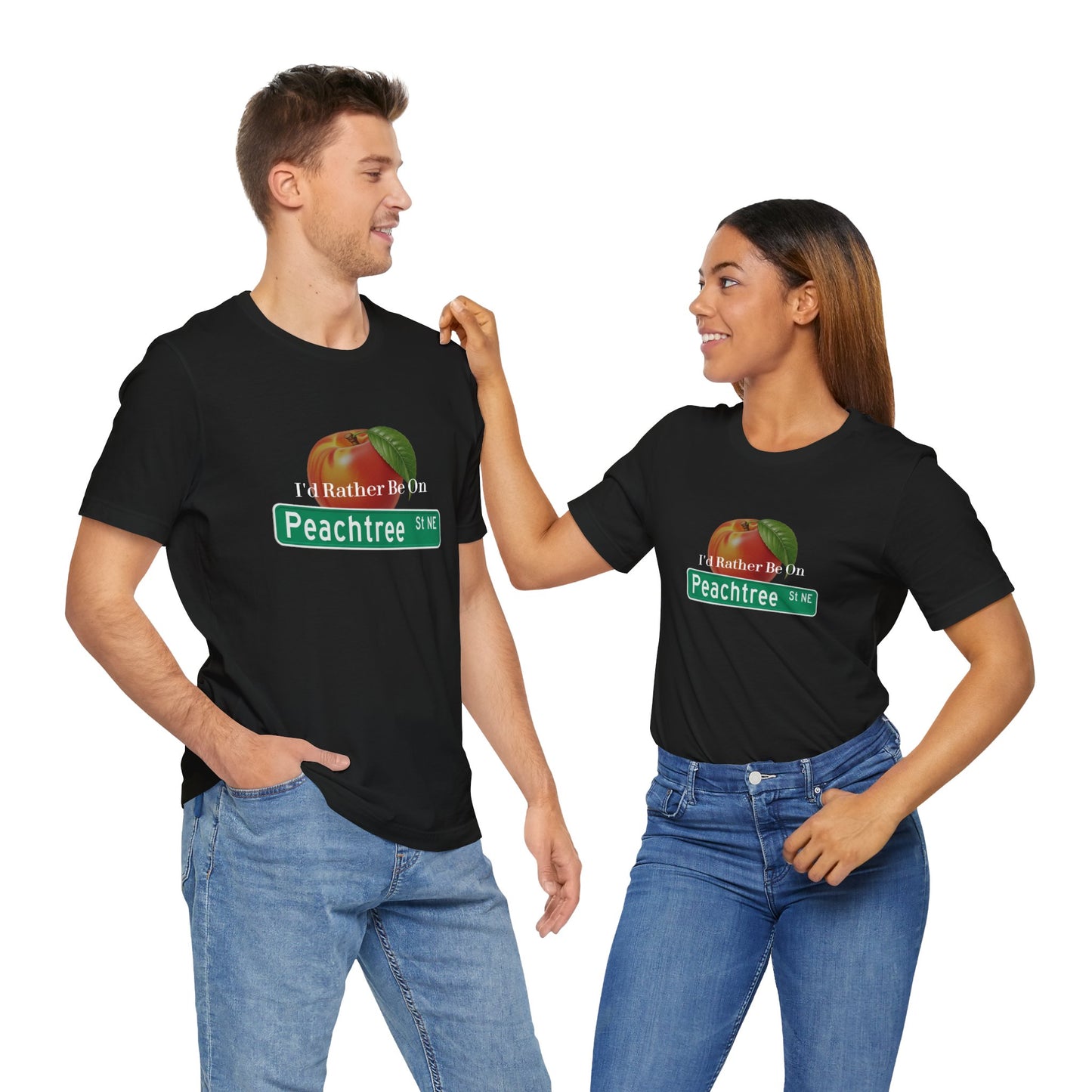 Peachtree Street Atlanta Unisex Tee, Georgia Nightlife Shirt, Atlanta Souvenir, City Life Gift, ATL Tee