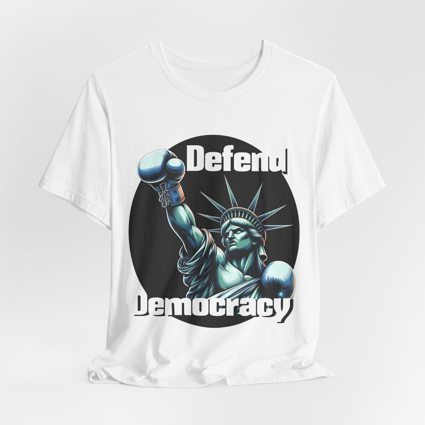 Defend Democracy Tee - Unisex Jersey Short Sleeve Shirt - Protest Wear - Activist Tee - Schmartypants