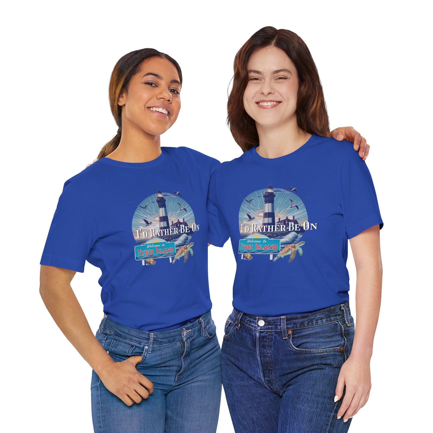 Tybee Island Georgia Unisex Jersey Tee, Laid-Back Beach Lighthouse Shirt, Island Lifestyle Apparel, Coastal Vacation Souvenir Top, Beach