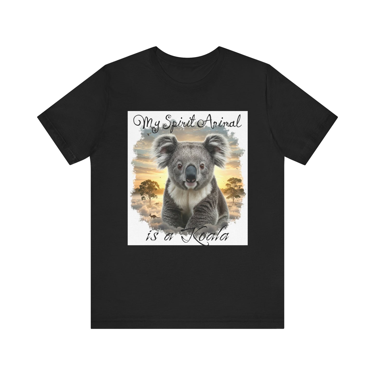 'My Spirit Animal is a Koala' Unisex Jersey Tee - Nature Lover's Gift - Beautiful Aussie Shirt - Schmartypants