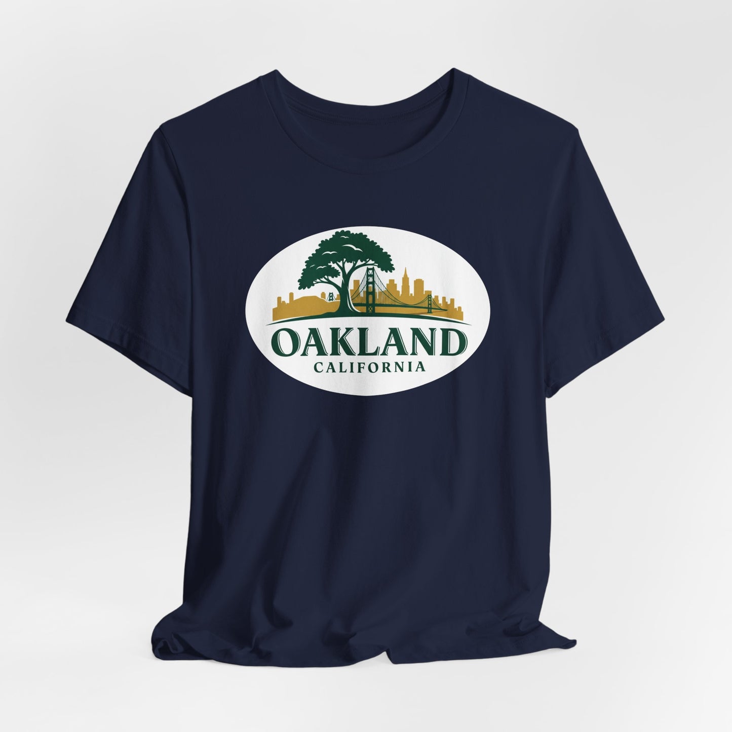 Oakland Cityscape Unisex Jersey Tee, Casual Wear, Gifts for Him/Her, Summer Fashion, Oakland California T-Shirt, Oakland Souvenir