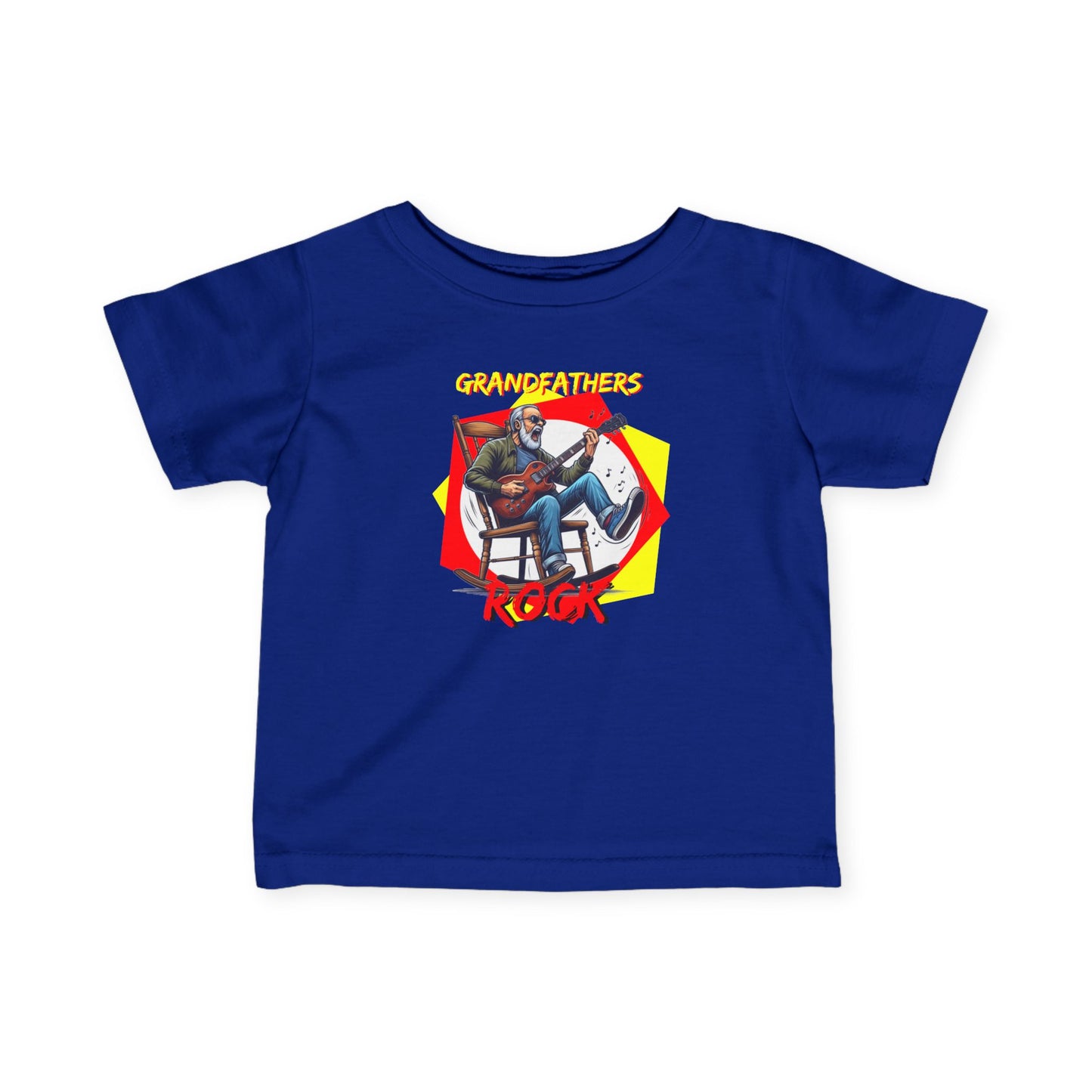 'Grandfathers Rock' Infant Tee - Cute Baby Shirt to Show Love for Grandpa - Schmartypants