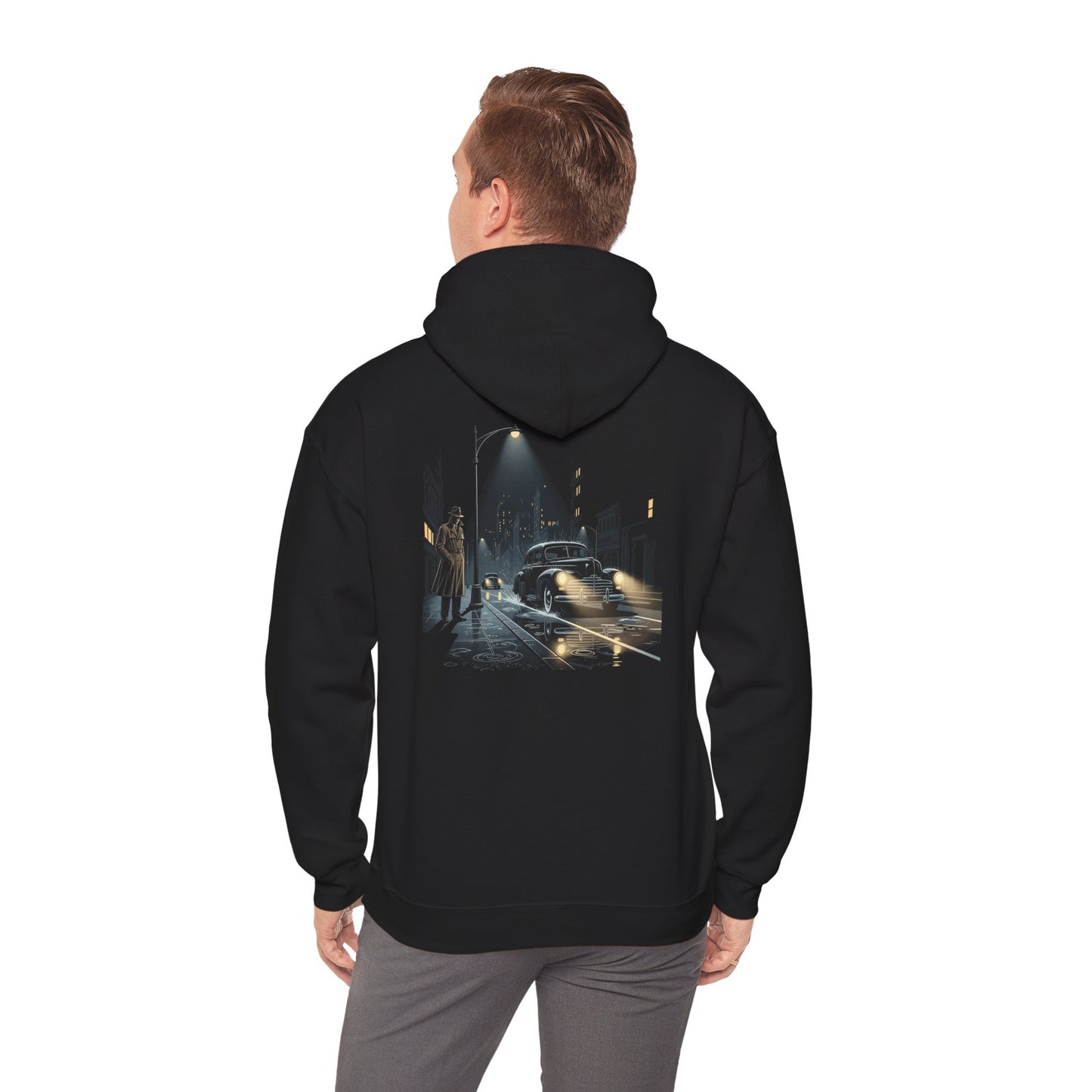 Film Noir Freak Unisex Hoodie, Vintage Movie Sweatshirt, Cozy Black Hoodie, Artist Gift, Fall Fashion Essential