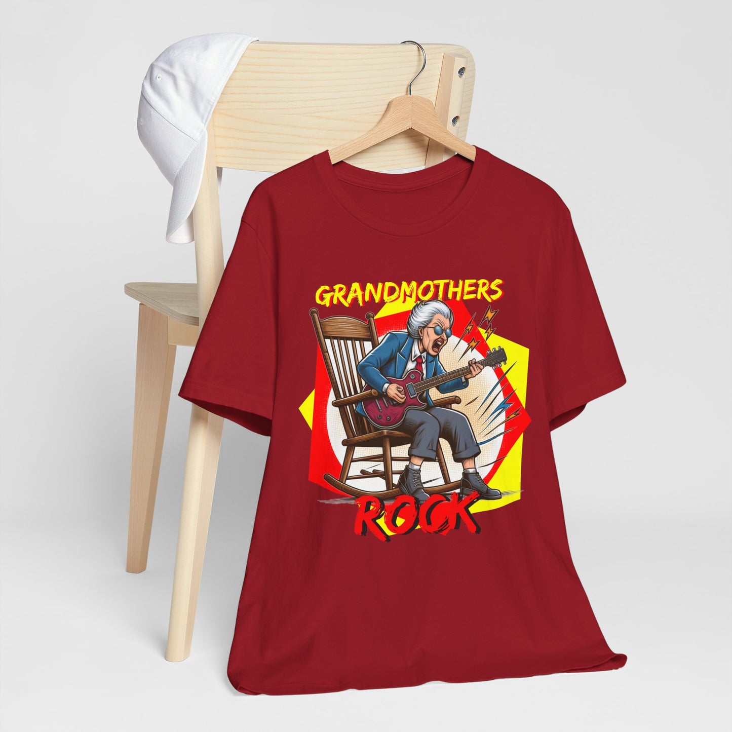 'Grandmothers Rock' Unisex Jersey Short Sleeve Tee - Funny Gift to Show Love for the Special Grandmother in Your Life - Schmartypants