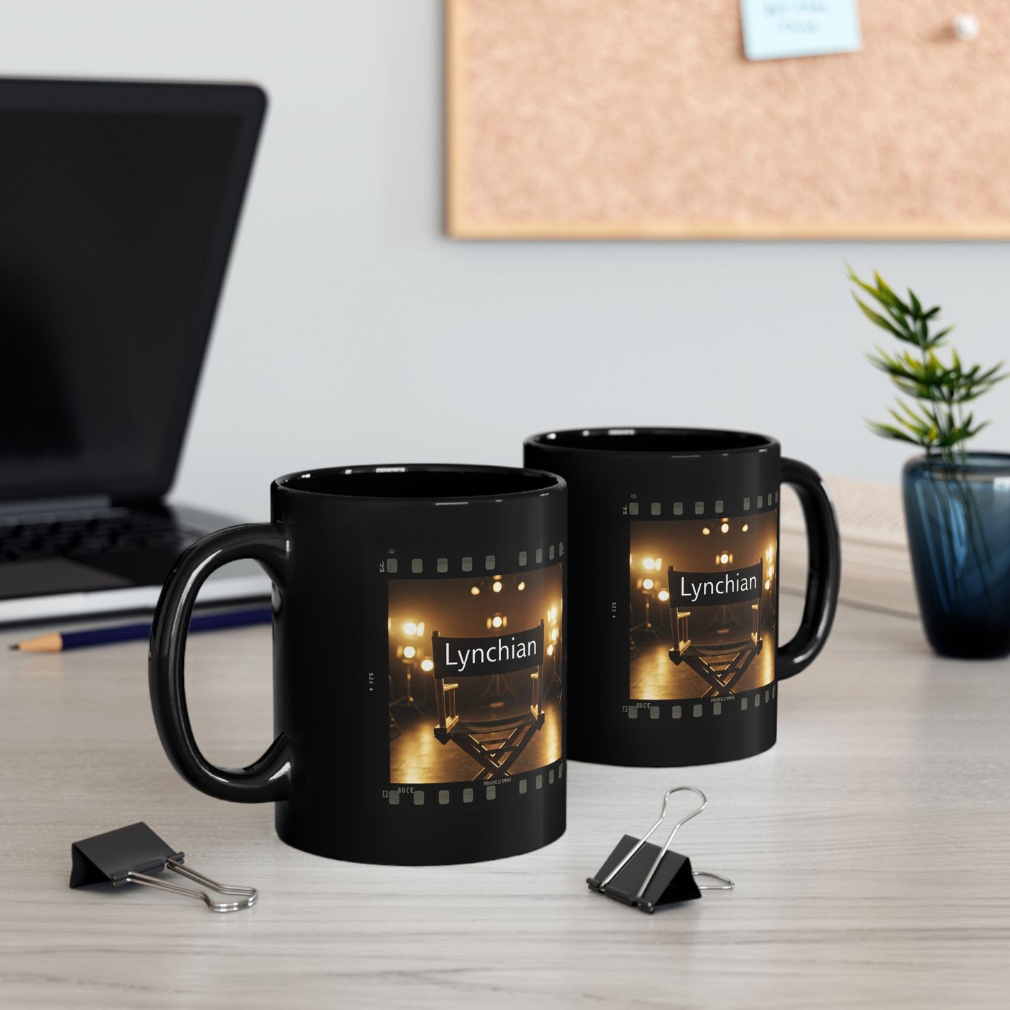 'Lynchian' Cinema Black Mug - 11oz & 15oz | Perfect Gift for Movie Lovers and Film Students, David Lynch Fans - Schmartypants