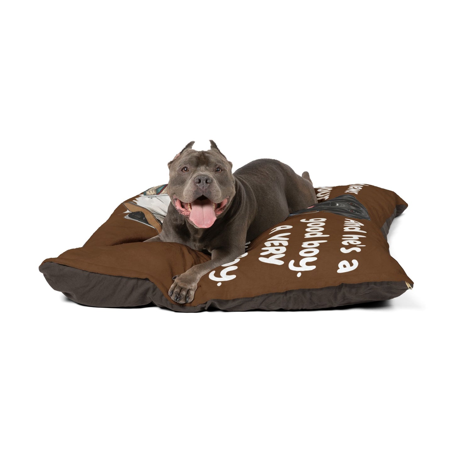 Black Lab Pet Bed - Perfect for Dog Lovers, Cute Good Boy Dog Decor, Pet Accessories, Animal Gift, Cozy Pet Sleeping