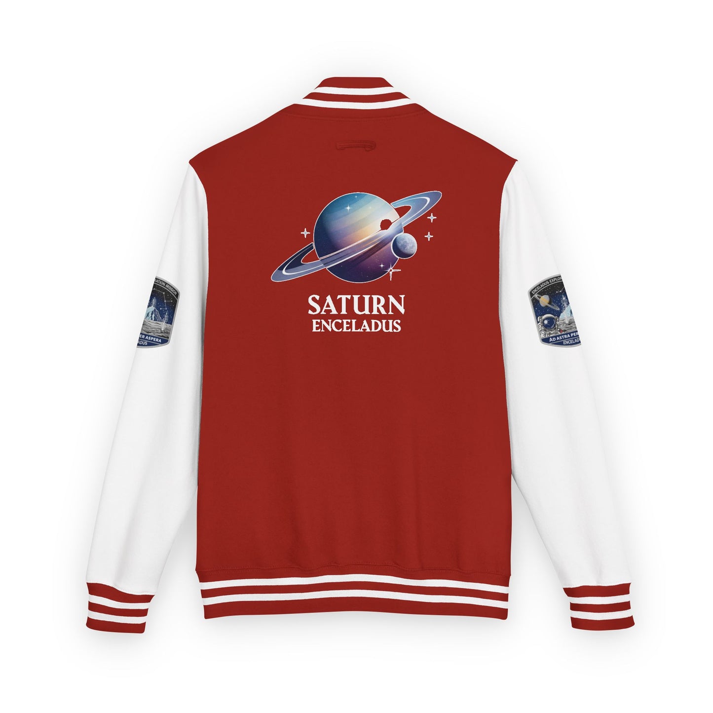 Letterman Jacket Enceladus Mission Commander Saturn Space Exploration Gift