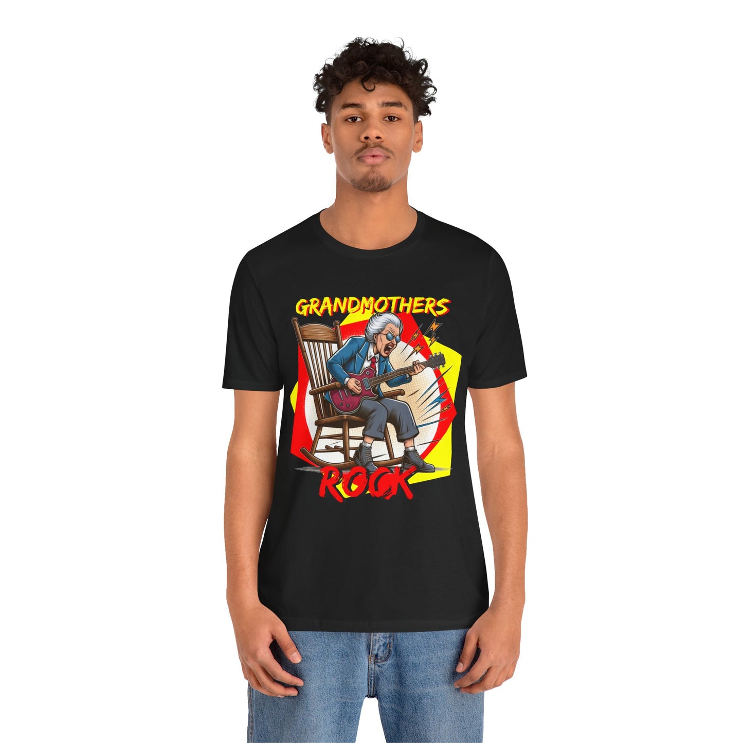 'Grandmothers Rock' Unisex Jersey Short Sleeve Tee - Funny Gift to Show Love for the Special Grandmother in Your Life - Schmartypants