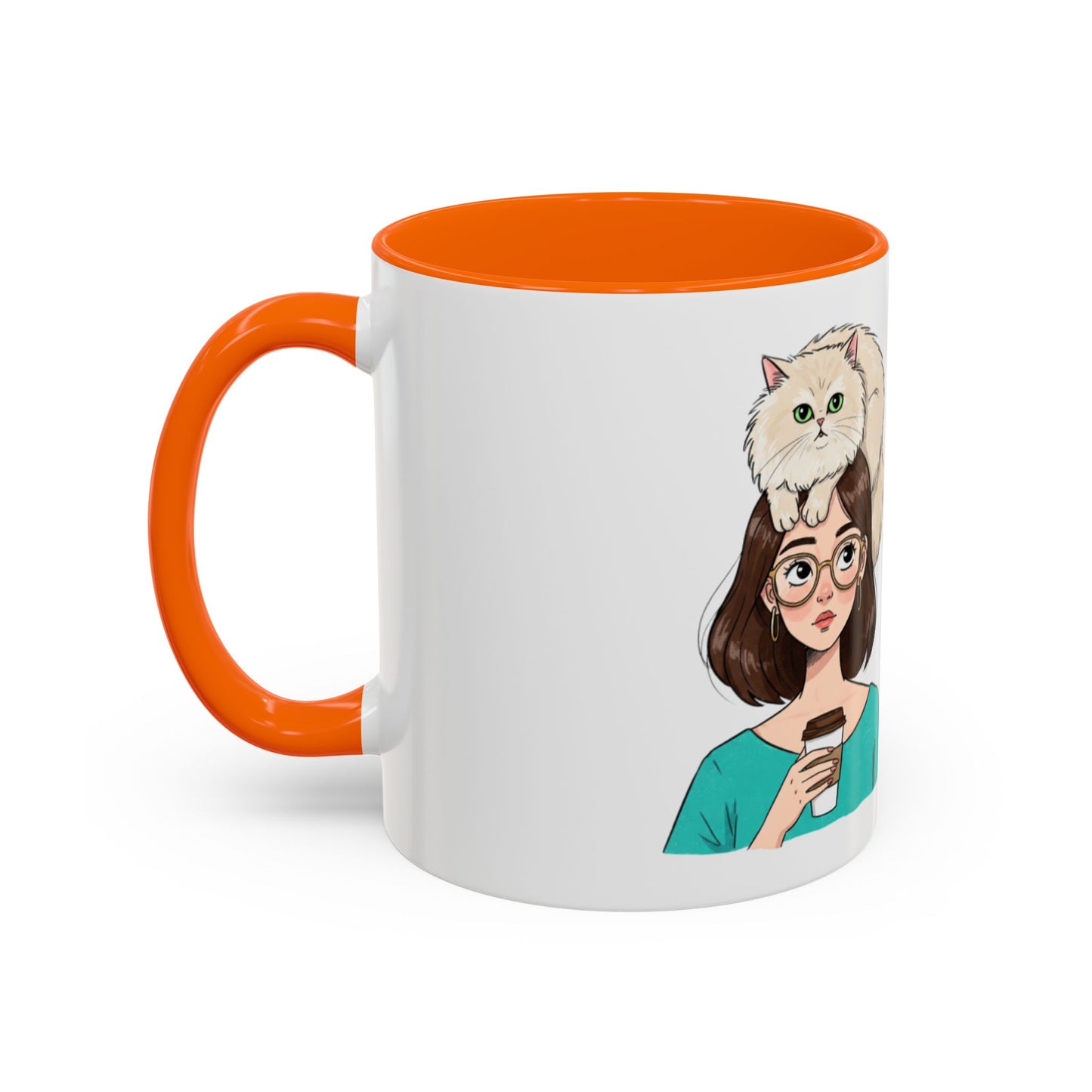 Adopted by a Cat Accent Coffee Mug - Perfect Gift for Cat Lovers - Funny Cat - Feline Humor - Schmartypants