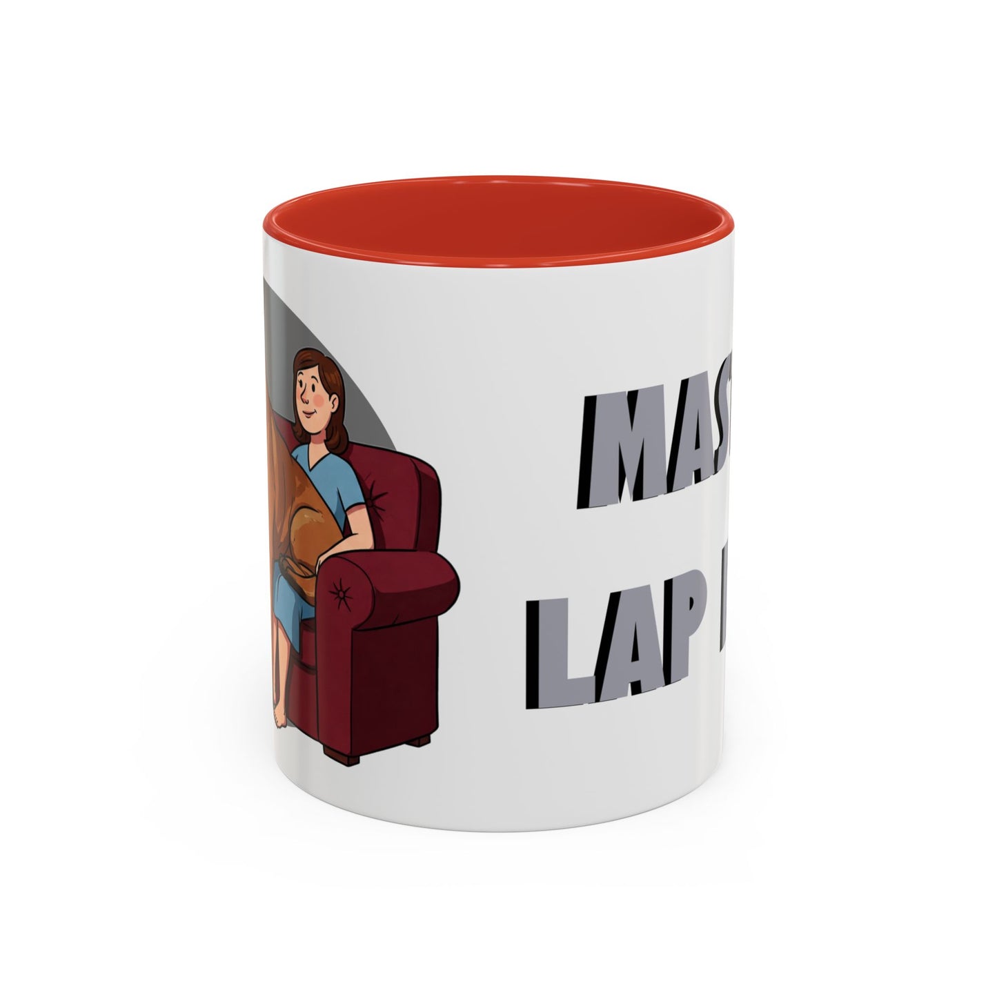 Mastiff Lap Dog Accent Coffee Mug - Perfect Funny Gift for Dog Lovers, Mastiff Breeders - Schmartypants