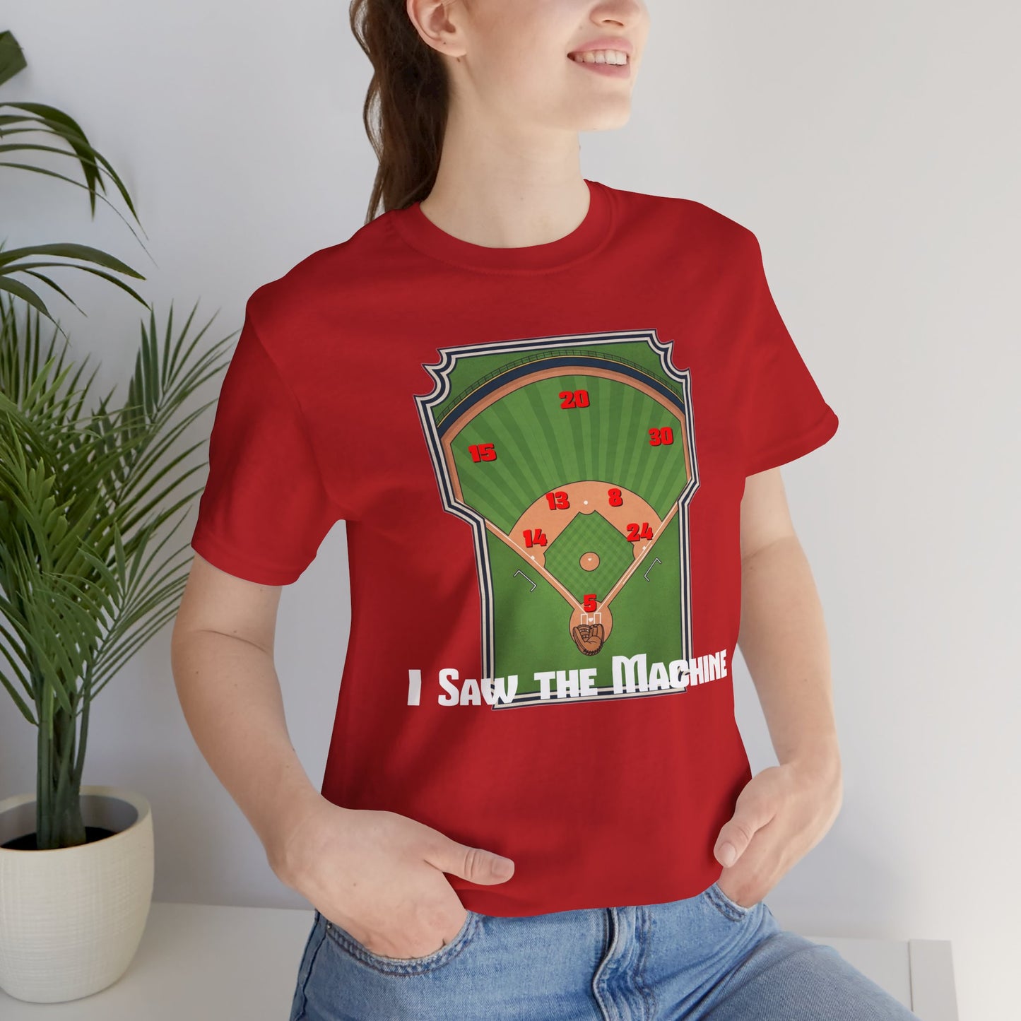 Baseball Enthusiast Tee - I Saw the Machine, Sports Fan Shirt, Gift for Him, Unisex Graphic Tee, Outdoor Activity Wear