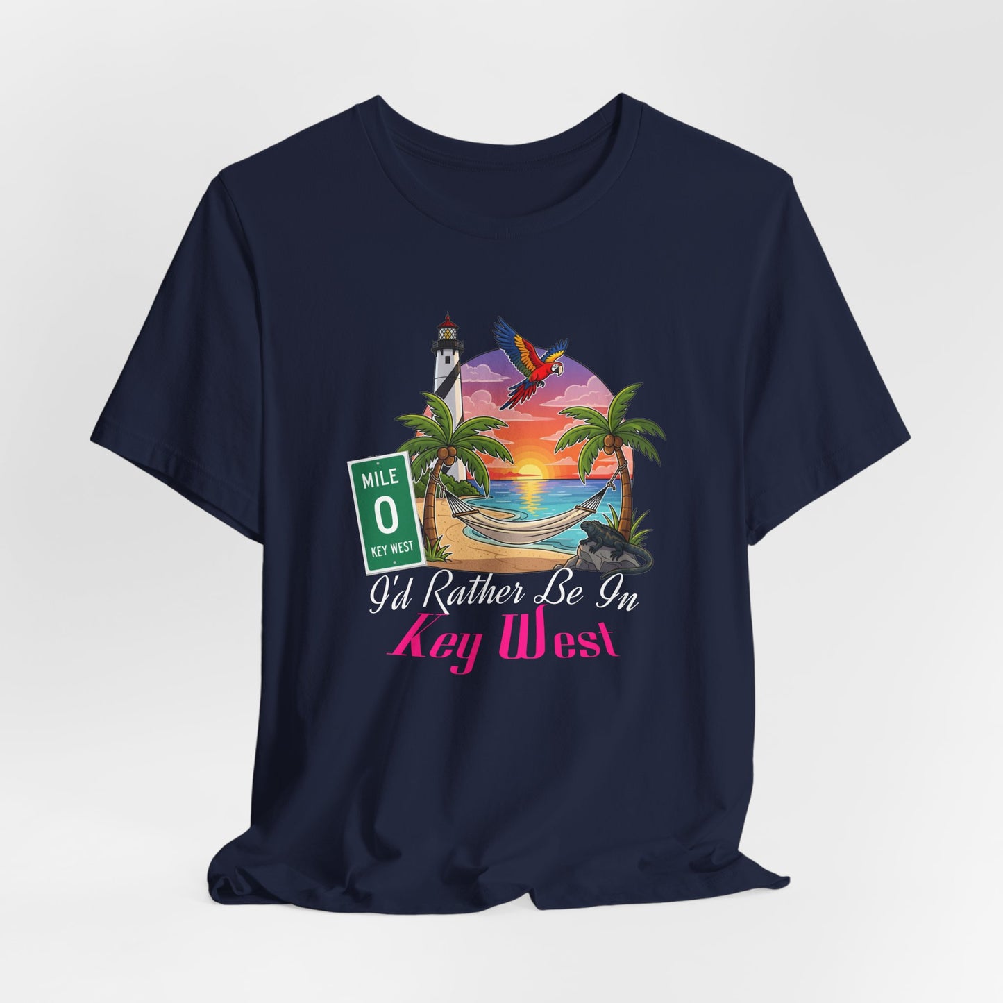 I'd Rather Be In Key West Tee | Vacation Shirt, Summer Style, Beachwear Gift, Travel Tee, Casual Fashion