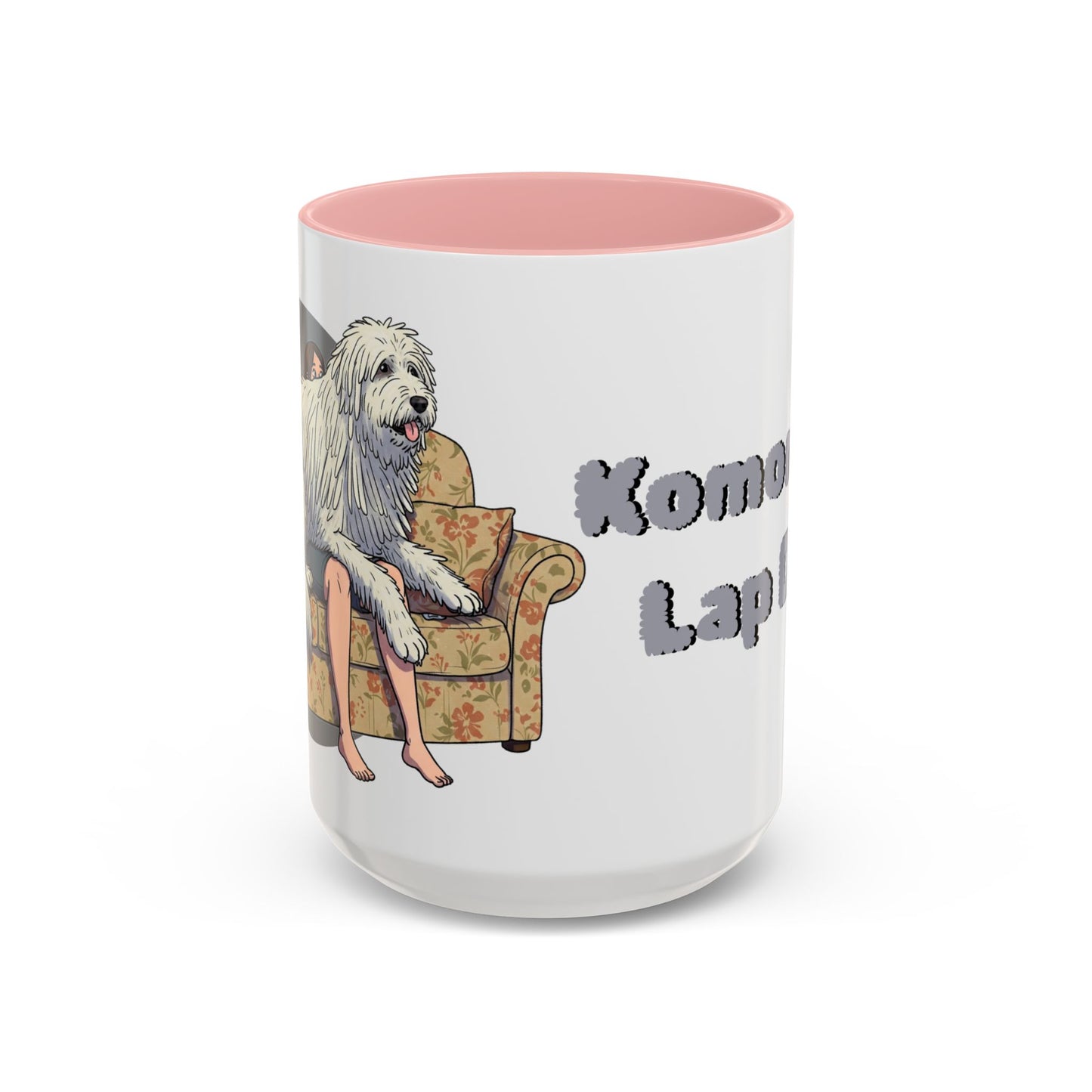 Komondor Lap Dog Coffee Mug - Funny Pet Lovers Gift - 11oz & 15oz - Schmartypants